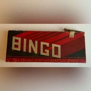 Vintage Red Bingo Game — Classic Home Games
